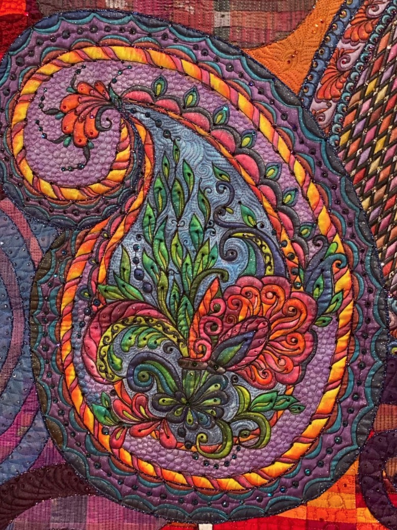 "Boteh Symphony" by Claudia Pfeil - Flower